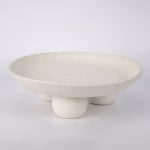 Διακόσμηση Πιατέλα Πορσελάνινη Λευκη 25x25x8cm Κωδικός 819-01657 - Image 2