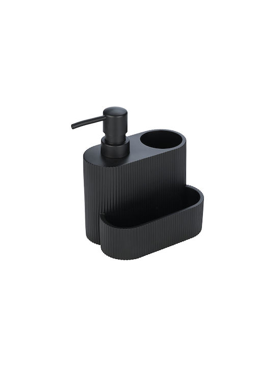 Estia Dispenser Κουζίνας Πλαστικό με Θήκη για Σφουγγάρι Μαύρο 250ml 01-23560 - Image 2