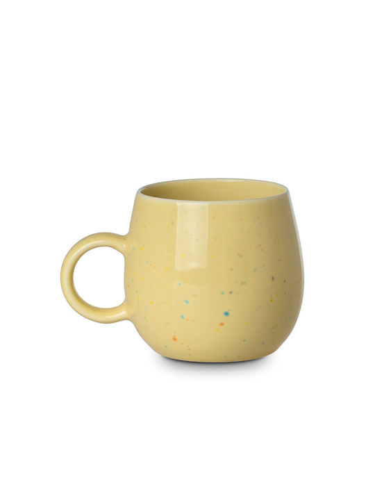 Estia Speckle Pop Κούπα από Πορσελάνη Κίτρινη 480ml Κωδικός: 07-35433 - Image 1