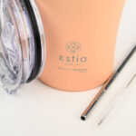 Estia Coffee Mug Save The Aegean Ποτήρι Θερμός Ανοξείδωτο BPA Free 350ml Peach fuzz με Καλαμάκι Κωδικός: 01-23416 - Image 3