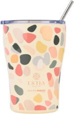 Estia Coffee Mug Save The Aegean Ανακυκλώσιμο Ποτήρι Θερμός Ανοξείδωτο BPA Free 350ml Hue Pebbles με Καλαμάκι Κωδικός: 01-31718