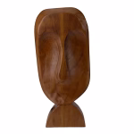 Φιγούρα  Πρόσωπο Ξύλινο ΚΑΦΕ 19x5x42cm Κωδικός 819-01701 - Image 2