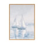 Πινακας Καμβας Καραβι Γαλαζιος – Λευκος 24x2x34cm Κωδικός 812-10047