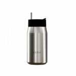 Estia Lens Save The Aegean Μπουκάλι Θερμός Ανοξείδωτο BPA Free 360ml Brushed με Καλαμάκι