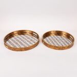 S/2 Δισκος PS Με Καθρεπτη – Μπρονζε 40x40x4cm / 36x36x4cm 819-01161 - Image 3