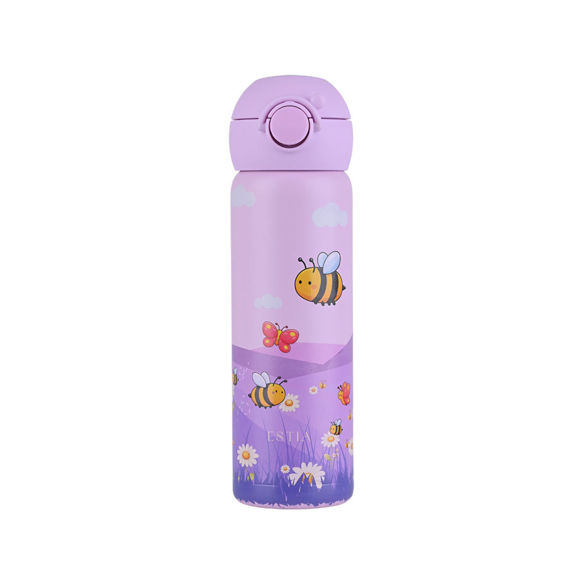 Estia Wonder Bottle Save The Aegean Ανοξείδωτο Παιδικό Παγούρι Θερμός με Καλαμάκι Non Spill Garden Friends 500ml - Image 4