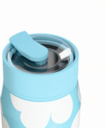 Estia Lens Save The Aegean Ποτήρι Θερμός Ανοξείδωτο BPA Free 360ml Blue Daisy με Καλαμάκι Κωδικός: 01-43087 - Image 2