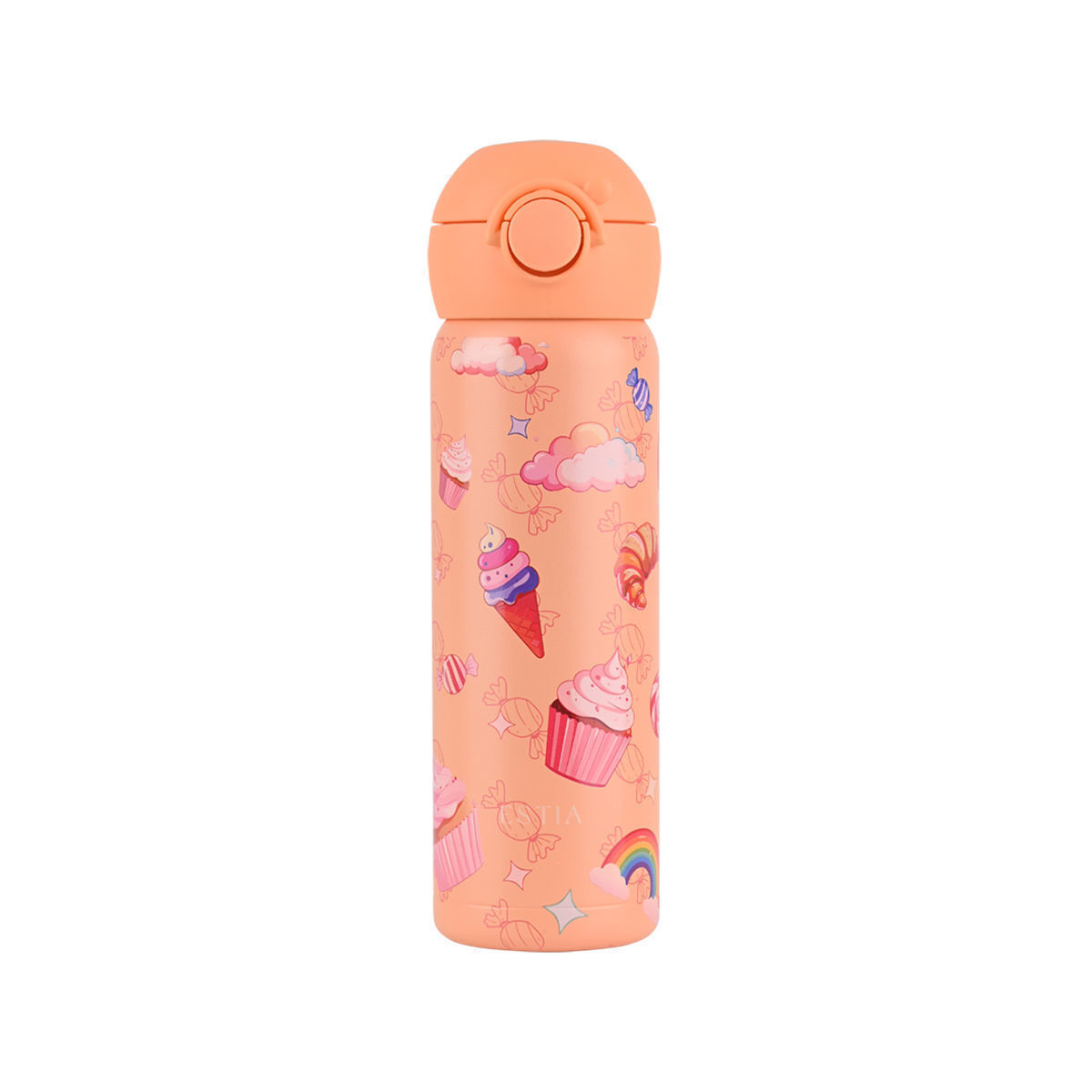 Estia Wonder Bottle Save The Aegean Ανοξείδωτο Παιδικό Παγούρι Θερμός με Καλαμάκι Non Spill Candy Sky 500ml - Image 1