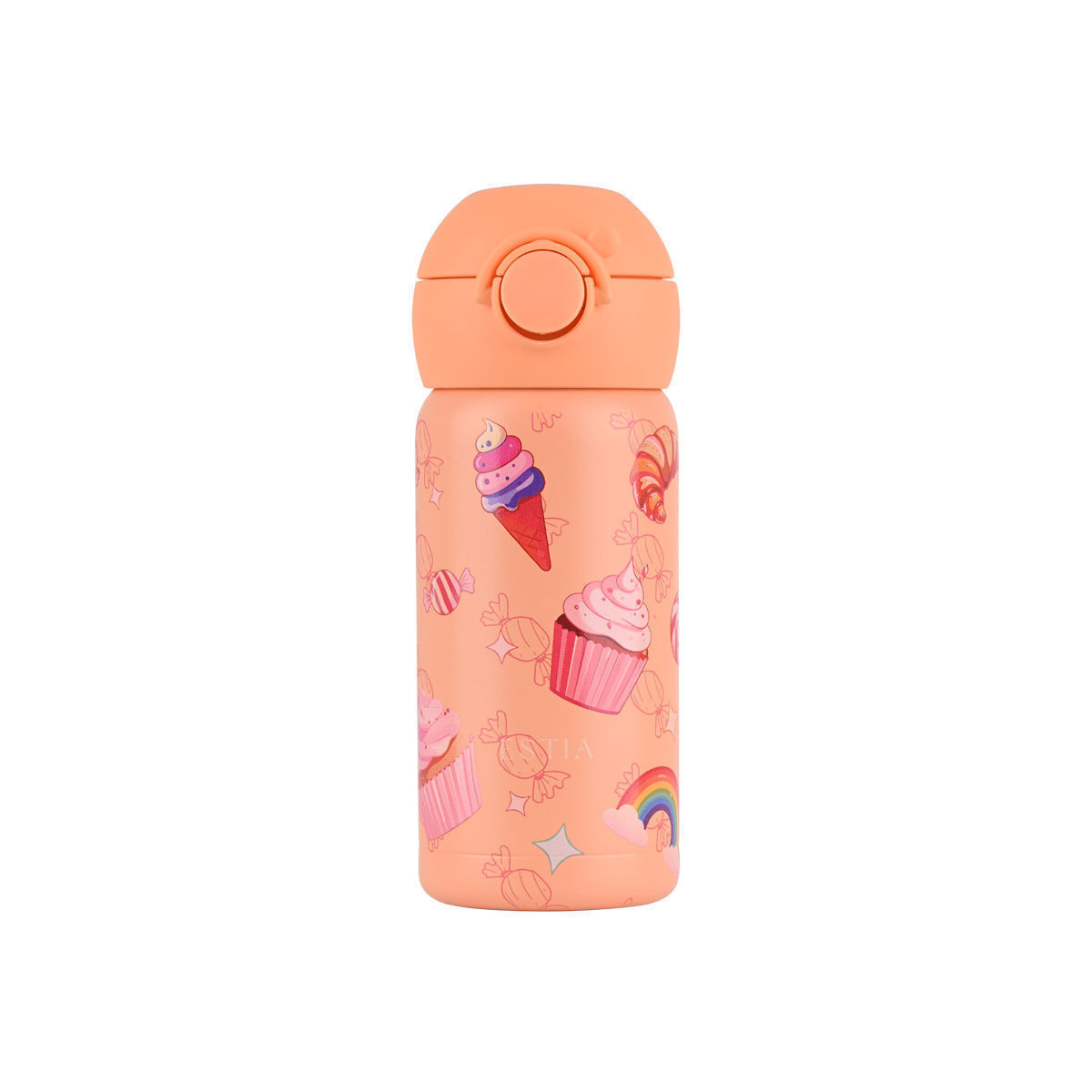 Estia Wonder Bottle Save The Aegean Ανοξείδωτο Παιδικό Παγούρι Θερμός με Καλαμάκι Non Spill Candy Sky 350ml - Image 1