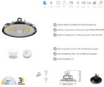 Fos me Φωτιστικό Καμπάνα 60w/100w/120w 150000lm LED Μαύρο Κωδικός: 30-00116-2
