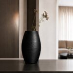 Διακοσμητικό Βάζο Μεταλλικό Μαύρο 26x9x38cm  24.210